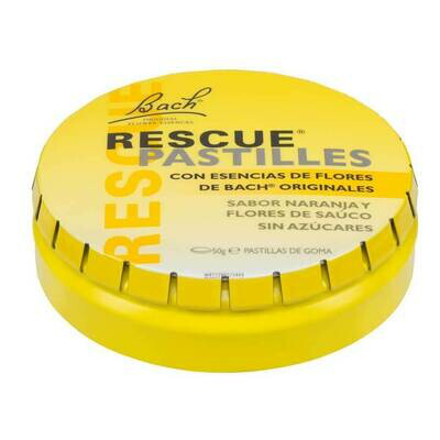 F.B. RESCUE REMEDY PASTILLAS SABOR NARANJA-SAUCO 50G