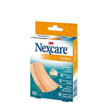 3M NEXCARE ACTIVE STRIPS APOSITO ADHESIVO BANDA 10 X 6 CM 5 U