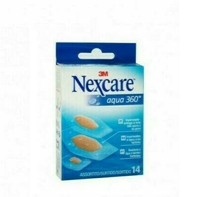 3M NEXCARE AGUA 360º APOSITO ADHESIVO SURTIDO 14 APOSITOS