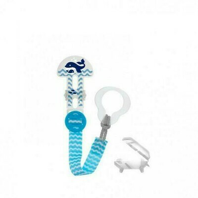 BROCHE PARA CHUPETE Y CUBIERTA DE PROTECCION MAM AZUL
