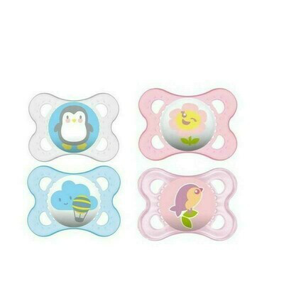 CHUPETE SILICONA MAM ORIGINAL 0-6 M PACK DOBLE ROSA