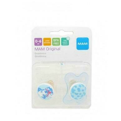 CHUPETE SILICONA MAM ORIGINAL 6 M PACK DOBLE
