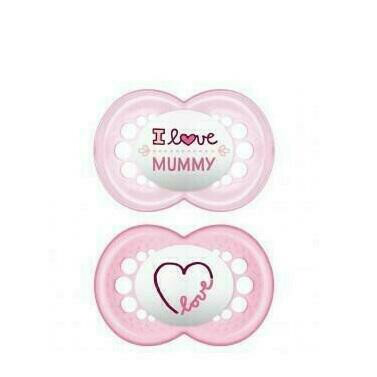 CHUPETE SILICONA MAM ORIGINAL   6 M PACK DOBLE ROSA