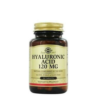 SOLGAR ACIDO HIALURONICO 120 MG 30 COMPRIMIDOS