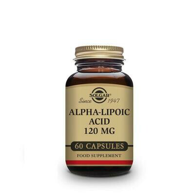 SOLGAR ALPHA LIPOICO 120 MG 60 CAPS