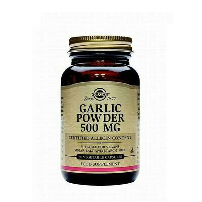 SOLGAR AJO POLVO CULTIVO ECO 500 MG.