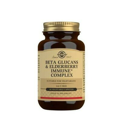 SOLGAR BETA GLUCANOS INMUNE COMPLEX CON SAUCO 60 CAPS VEGETALES