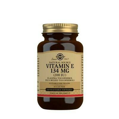 SOLGAR VITAMINA E 200U.I. 134MG 50CAPSULAS