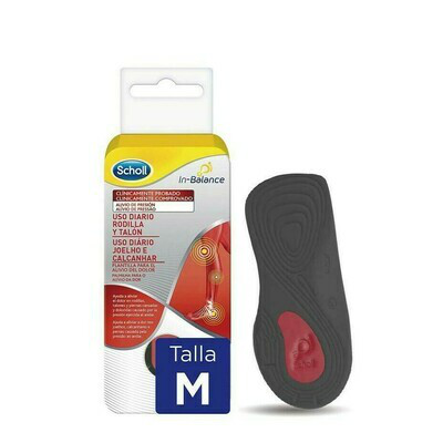PLANTILLAS USO DIARIO RODILLA Y TALON SCHOLL IN- TALLA M 1 PAR