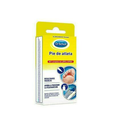 DR SCHOLL PIE DE ATLETA KIT COMPLETO LAPIZ SPRAY