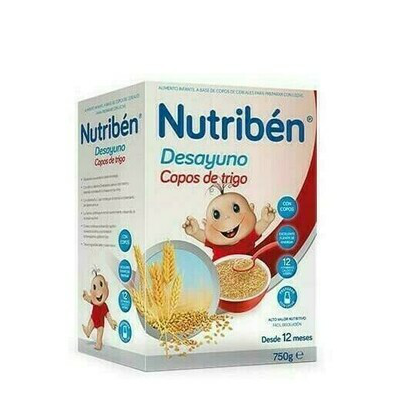 NUTRIBEN DESAYUNO COPOS DE TRIGO CON FRUTAS 750 G