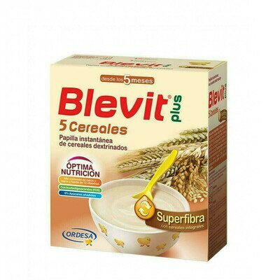 BLEVIT PLUS SUPERFIBRA PAPILLA 5 CEREALES 600 G
