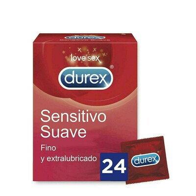 DUREX SENSITIVO SUAVE PRESERVATIVOS 24 U