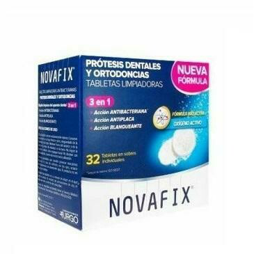 NOVAFIX TABLETAS EFERVESCENTES LIMPIEZA PROTESIS 32 TABLETAS