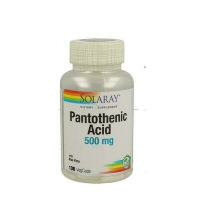 SOLARAY PANTOTHENIC ACIDO 500MG 100 CAPSULAS