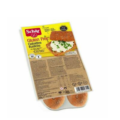 SCHAR CIABATTINE RUSTICHE (PAN CHAPATA INTEGRAL) 200GR