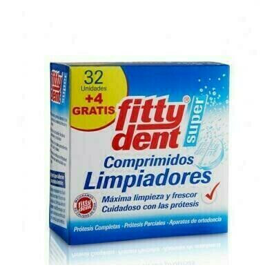 FITTYDENT SUPER COMP LIMPIEZA PROTESIS DENTAL 32   4 COMPRIMIDOS