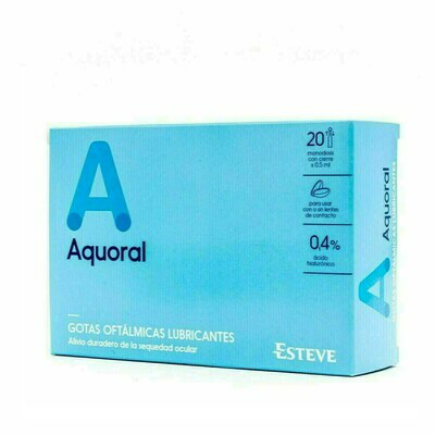 AQUORAL GOTAS HUMECTANTES C/ A HIALURONICO 0.4% 0.5 ML 20 MONODOSIS