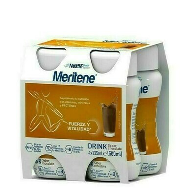 MERITENE DRINK 125 ML 4 BOTELLAS CHOCOLATE