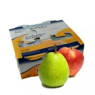 RESOURCE AQUA   GELIFICADA 125 G  4 TARRINAS MANZANA Y PERA