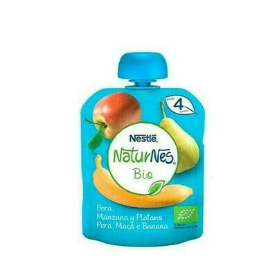 NESTLE NATURNES BIO PERA MANZANA Y PLATANO BOLSITA 90 G