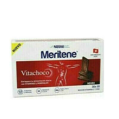 MERITENE VITACHOCO 30 TABLETAS 5 G CHOCOLATE NEGRO