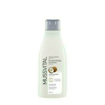 MUSSVITAL ESSENTIALS GEL DE BAÑO CON ACEITE COCO 750 ML