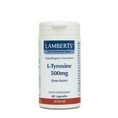 LAMBERTS L-TIROSINA 500 MG 60 CAPS