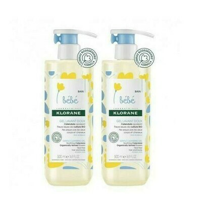 KLORANE BEBE  GEL ESPUMA SUAVE 500 ML