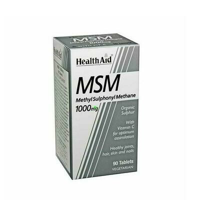 HEALTH AID MSM 1000 MG 90 TABLETAS