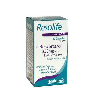 HEALTH AID RESOLIFE 250 MG RESVERATROL 60C