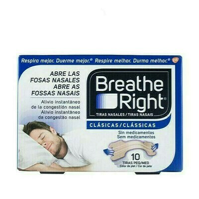 BREATHE RIGHT TIRA ADH NASAL T- GDE 10 U