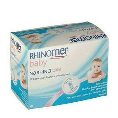 NARHINEL CONFORT ASPIRADOR RECAMBIO 20 BLANDO DESECHABLE