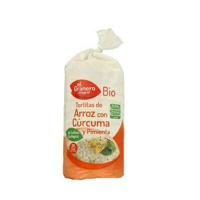EL GRANERO TORTITAS BIO ARROZ CON CURCUMA Y PIMIENTA