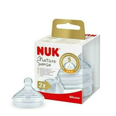 TETINA SILICONA ANTICOLICO NUK NATURE SENSE 1 M 2 TETINAS