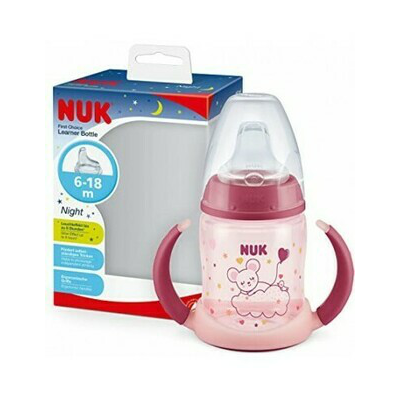BIBERON FC PP SILICONA NUK ENTRENA NIGHT 6-18 M 150 ML 1 UNIDAD