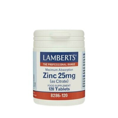 LAMBERTS ZINC 25MG (CITRATO)