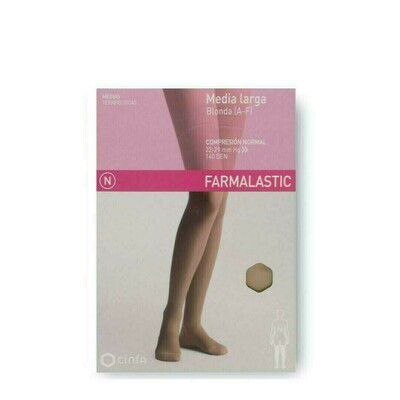 MEDIA LARGA (A-F) COMP NORMAL FARMALASTIC BLONDA BEIGE T- GDE