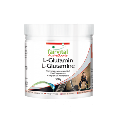 FAIRVITAL L GLUTAMINA 500G EN POLVO