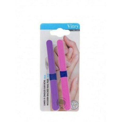 VITRY 6 LIMAS MANICURA CRISTAL MADERA 2069