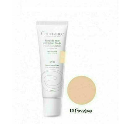 AVENE COUVRANCE MAQUILLAJE FLUIDO SPF 20 30 ML PORCELANA