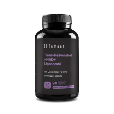ZENEMENT TRANS-RESVERATROL LIPOSOMAL NAD+  QUERCERTINA PIMIENTA NEGRA