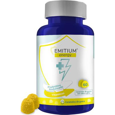 EMITIUM ENERGY 60 CARAMELOS DE GOMA SABOR PIÑA