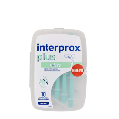 CEPILLO ESPACIO INTERPROXIMAL INTERPROX PLUS MICRO ENVASE AHORRO 10 U