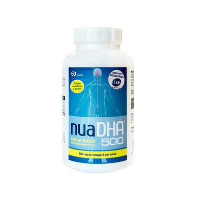 NUADHA 500 DOCOSAHEXAENOICO 60 PERLAS SABOR LIMON