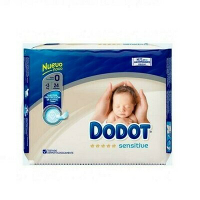 PAÑAL INFANTIL DODOT SENSITIVE RECIEN NACIDO T- 0 3 KG 24U