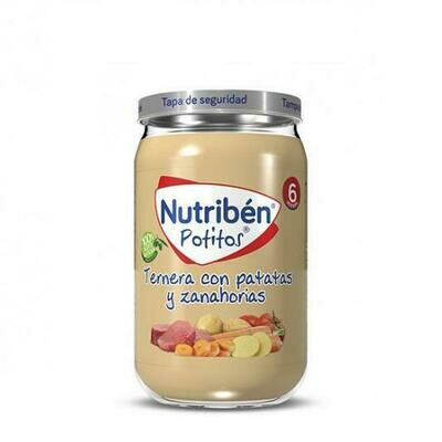 NUTRIBEN TERNERA CON PATATAS Y ZANAHORIAS POTITO 235 G