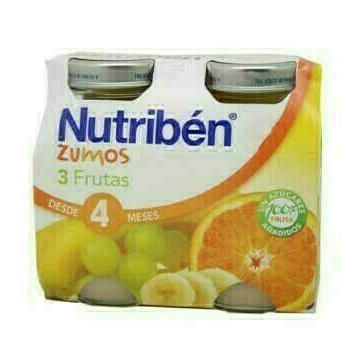 NUTRIBEN ZUMO 3 FRUTAS 2X130