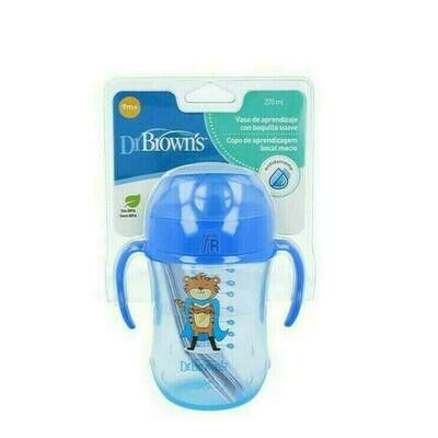 TAZA EDUCATIVA DR BROWNS NATURAL FLOW   12 M 270 ML