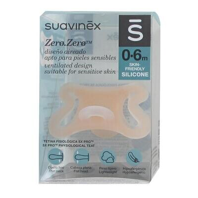 CHUPETE SILICONA FISIOLOGICO SUAVINEX SX PRO ZERO-ZERO 0 - 6 MESES 1 UNIDAD